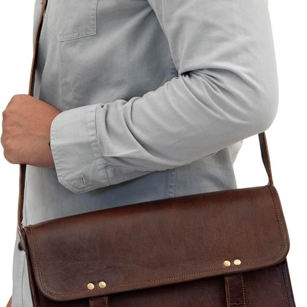 Messenger Bag Crossbody Bags Satchel Bag for Men and Women Unisex - Picture 2 of 8